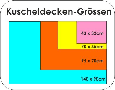 Grössen der Kuscheldecken