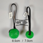 Preview: Ball grün, 7cm, weich stabil mit elastischer Bandschlaufe