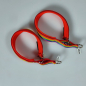 Preview: Halsband Zug-Stop, 3.0 - 3.5cm, 25 - 55cm, Neopren Regenbogen orange