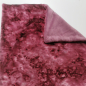 Preview: Kuscheldecke, altrosa, batik bordeaux samt 3-fach Fleece