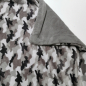 Preview: Kuscheldecke, grau, army grau 3-fach Fleece