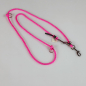 Preview: Seil Leine 3fach verstellbar, weich, 6mm + 8mm pink