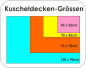 Preview: Relaxdecke superflauschig, orange, regenbogen, 4-lagiger Wellness-Fleece