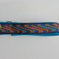 Preview: Agilityleine mit Neopren 3cm, 30 - 45cm Wellen blau - orange, aqua