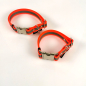 Preview: Halsband Click, 2 - 2.5cm, 30-65cm, wasserfest orange - reflex Biothan 2 Breiten, 2 Längen