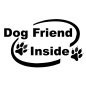 Preview: Aufkleber Dog Friend Inside diverse Farben & Grössen