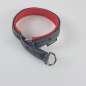 Preview: Halsband Zug-Stop, 2.5 - 3.5cm, 25 - 55cm, Neopren mit Ethno Borte Grau Ethno Borte Grau, rot