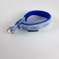 Preview: Halsband Zug-Stop, 2.5 - 3.5cm, 25 - 55cm, Neopren mit Ethno Borte Hellblau Ethno Borte Hellblau, blau