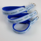 Preview: Halsband Zug-Stop, 2.5 - 3.5cm, 25 - 55cm, Neopren mit Ethno Borte Hellblau Ethno Borte Hellblau, blau