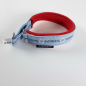 Preview: Halsband Zug-Stop, 2.5 - 3.5cm, 25 - 55cm, Neopren mit Ethno Borte Hellblau Ethno Borte Hellblau, rot