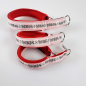 Preview: Halsband Zug-Stop, 2.5 - 3.5cm, 25 - 55cm, Neopren mit Ethno Borte rosa Ethno Borte rosa, rot