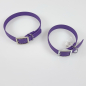 Preview: Biothan Halsband mit Dorn, 27 - 45cm, violett 19mm Breite, violett