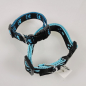 Preview: Halsband Click, 1.5 - 2.5cm, 18.5 - 65cm Pfoten schwarz - blau