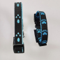 Preview: Halsband Click, 1.5 - 2.5cm, 18.5 - 65cm Pfoten schwarz - blau