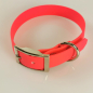 Preview: Halsband mit Dorn, 27 - 55cm, wasserfest neonpink Biothan 20 + 25mm Breite, neonpink