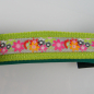 Preview: Halsband Zug-Stop, 2.5 - 3.5cm, 25 - 55cm, Neopren Blumen grau, grün, lindengrün