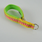 Preview: Halsband Zug-Stop, 2.5cm, 25 - 37.5cm, Neopren gestreift pink - gelb, neongrün, gelb