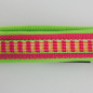 Preview: Halsband Zug-Stop, 2.5cm, 25 - 37.5cm, Neopren gestreift pink - gelb, neongrün, pink,