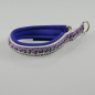 Preview: Halsband Zug-Stop, 2.5 - 3.5cm, 25 - 55cm, Neopren Katze Klavier, violet, weiss