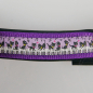 Preview: Halsband Zug-Stop, 2.5 - 3.5cm, 25 - 55cm, Neopren Katze Klavier, schwarz, violet