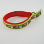 Preview: Halsband Zug-Stop, 2.5 - 3.5cm, 25 - 55cm, Neopren Katzen, rot, lindengrün