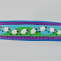 Preview: Halsband Zug-Stop, 2.5 - 3.5cm, 25 - 55cm, Neopren schafe, hellblau, violet