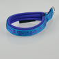 Preview: Halsband Zug-Stop, 2.0 - 3.0cm, 22.5 - 55cm, Neopren Tattoo aqua - violet