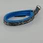 Preview: Halsband Zug-Stop, 2.0 - 3.0cm, 22.5 - 55cm, Neopren Tattoo braun - blau