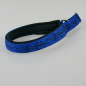 Preview: Halsband Zug-Stop, 2.0 - 3.0cm, 22.5 - 55cm, Neopren Tattoo blau - schwarz