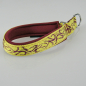 Preview: Halsband Zug-Stop, 2.0 - 3.0cm, 22.5 - 55cm, Neopren Tattoo gelb - bordeaux