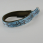 Preview: Halsband Zug-Stop, 2.0 - 3.0cm, 22.5 - 55cm, Neopren Tattoo hellblau - braun