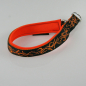 Preview: Halsband Zug-Stop, 2.0 - 3.0cm, 22.5 - 55cm, Neopren Tattoo schwarz - orange