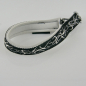 Preview: Halsband Zug-Stop, 2.0 - 3.0cm, 22.5 - 55cm, Neopren Tattoo schwarz - weiss