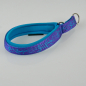 Preview: Halsband Zug-Stop, 2.0 - 3.0cm, 22.5 - 55cm, Neopren Tattoo violet - aqua