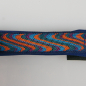 Preview: Halsband Zug-Stop, 3.0cm, 30 - 55cm, Neopren wellen blau - orange, dunkelblau