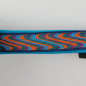 Preview: Halsband Zug-Stop, 3.0cm, 30 - 55cm, Neopren wellen blau - orange, aqua