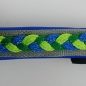 Preview: Halsband Zug-Stop, 2.5 - 3cm, 25 - 55cm, Neopren + geflochten geflochten neongrün - smaragd - blau, blau, grau