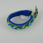 Preview: Halsband Zug-Stop, 2.5 - 3cm, 25 - 55cm, Neopren + geflochten geflochten neongrün - smaragd - blau, blau, grau