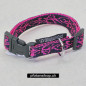 Preview: Halsband Click, 1.5 - 2.5cm, 25-65cm, Tattoo schwarz - pink