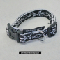 Preview: Halsband Click, 1.5 - 2.5cm, 25-65cm, Tattoo schwarz - weiss