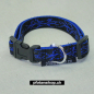 Preview: Halsband Click, 1.5 - 2.5cm, 25-65cm, Tattoo schwarz - blau