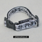 Preview: Halsband Click, 1.5 - 2.5cm, 25-65cm, Tattoo weiss - schwarz