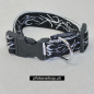 Preview: Halsband Click, 1.5 - 2.5cm, 25-65cm, Tattoo schwarz - weiss