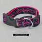 Preview: Halsband Click, 1.5 - 2.5cm, 25-65cm, Tattoo schwarz - pink