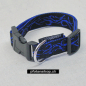 Preview: Halsband Click, 1.5 - 2.5cm, 25-65cm, Tattoo schwarz - blau