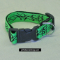 Preview: Halsband Click, 1.5 - 2.5cm, 25-65cm, Tattoo neongrün - schwarz