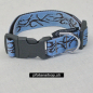 Preview: Halsband Click, 1.5 - 2.5cm, 25-65cm, Tattoo hellblau - braun