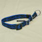 Preview: Halsband Zug-Stop verstellbar  1.5 - 2.5cm, 20 - 60cm Tattoo schwarz - blau