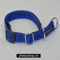 Preview: Halsband Zug-Stop verstellbar  1.5 - 2.5cm, 20 - 60cm Tattoo blau - schwarz