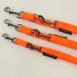 Preview: Leine 3fach verst. 1.6 - 2m, 15 - 25mm, Neonorange Neonorange